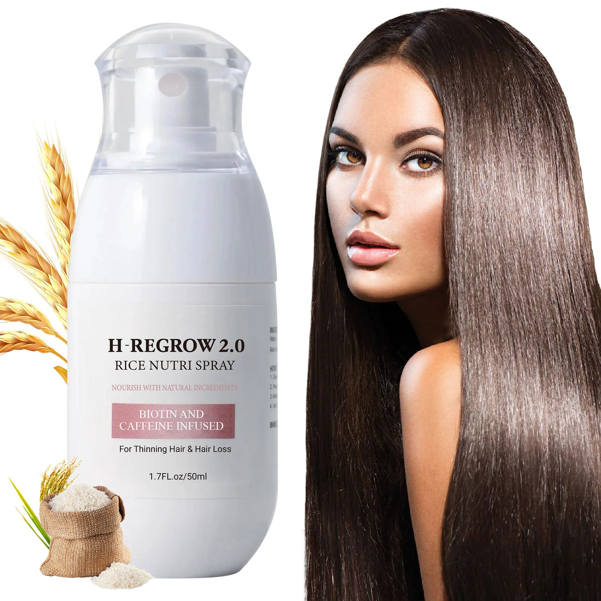 Eau de Riz Fermentee – Croissance & Brillance
